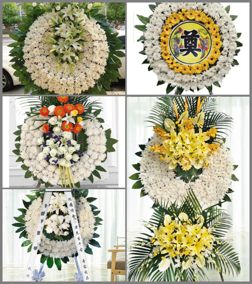 山西运城河津市小梁乡南梁村花圈速递